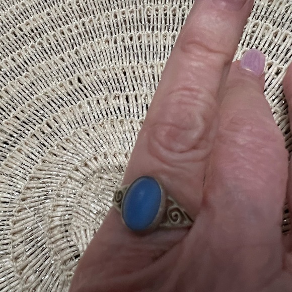 Vintage spoon and a baby ring both are sterling they were black and I cleaned. - Picture 10 of 12